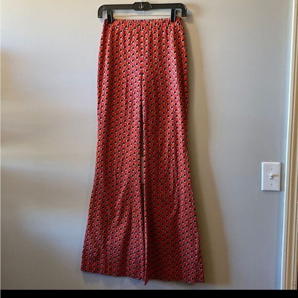 DIANE VON FURSTENBERG Abstract-foulard Flared Trousers - Picture 4 of 10